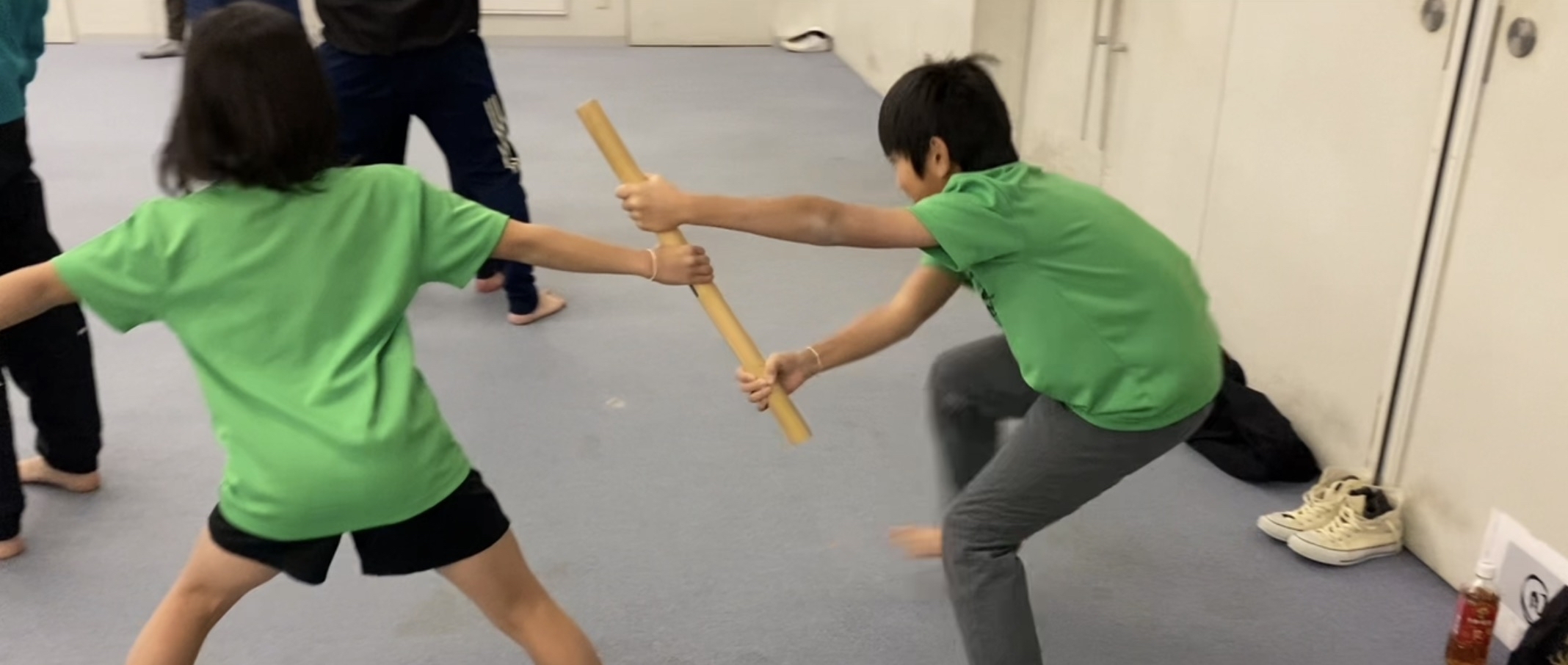 棒を使った対人稽古
